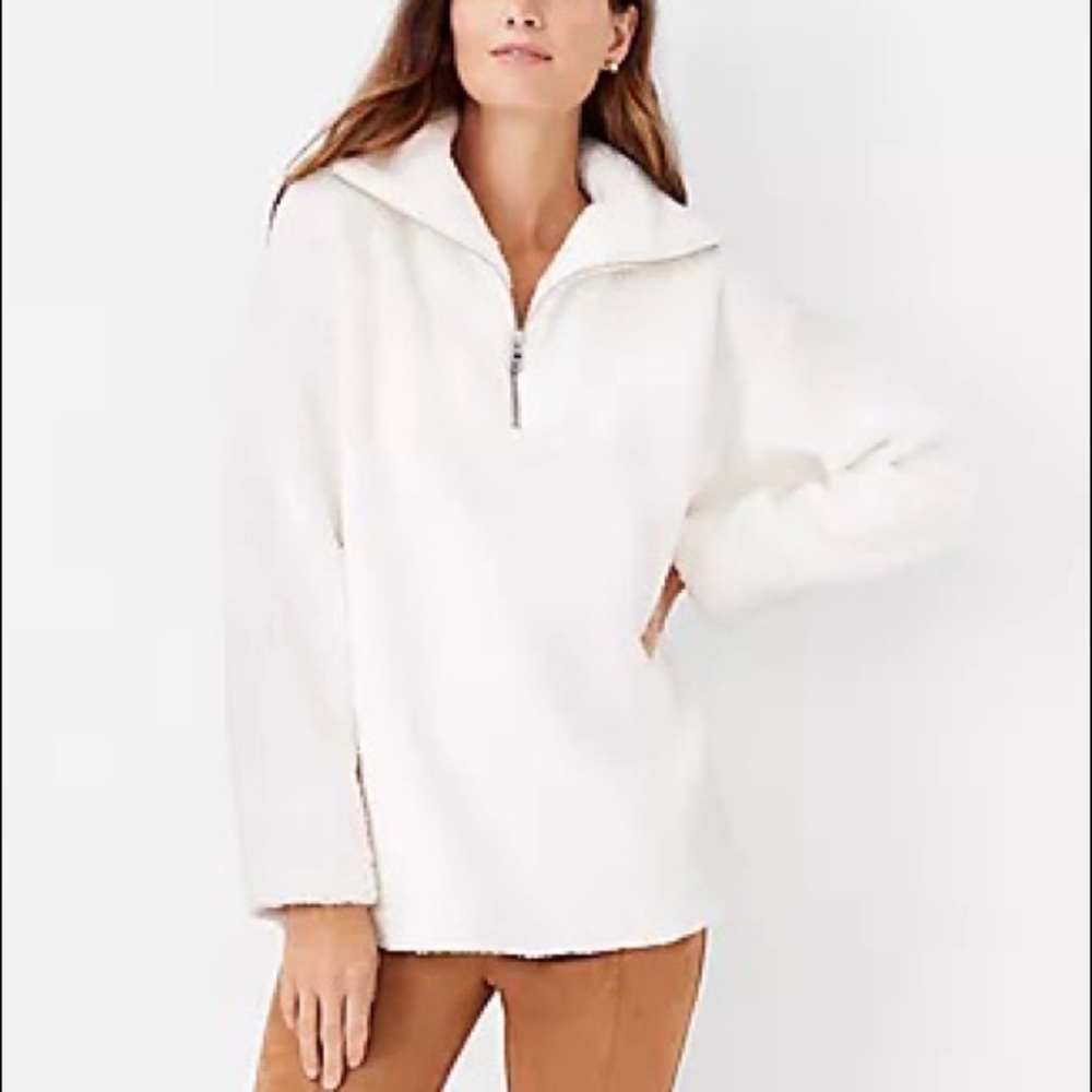 Ann Taylor Sherpa Pullover